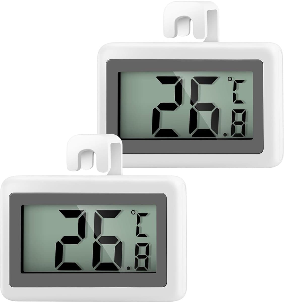 Mini-koelkastthermometer met breed meetbereik en digitale functie, -50 °C tot +70 °C