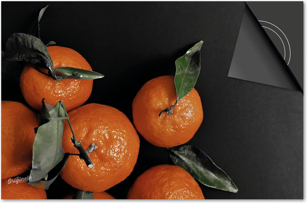 Inductie beschermer 83x51,5 - afdekplaat inductie mat - Dietrix Kookplaat beschermer - Exclusief - Groente en Fruit - Mandarijnen