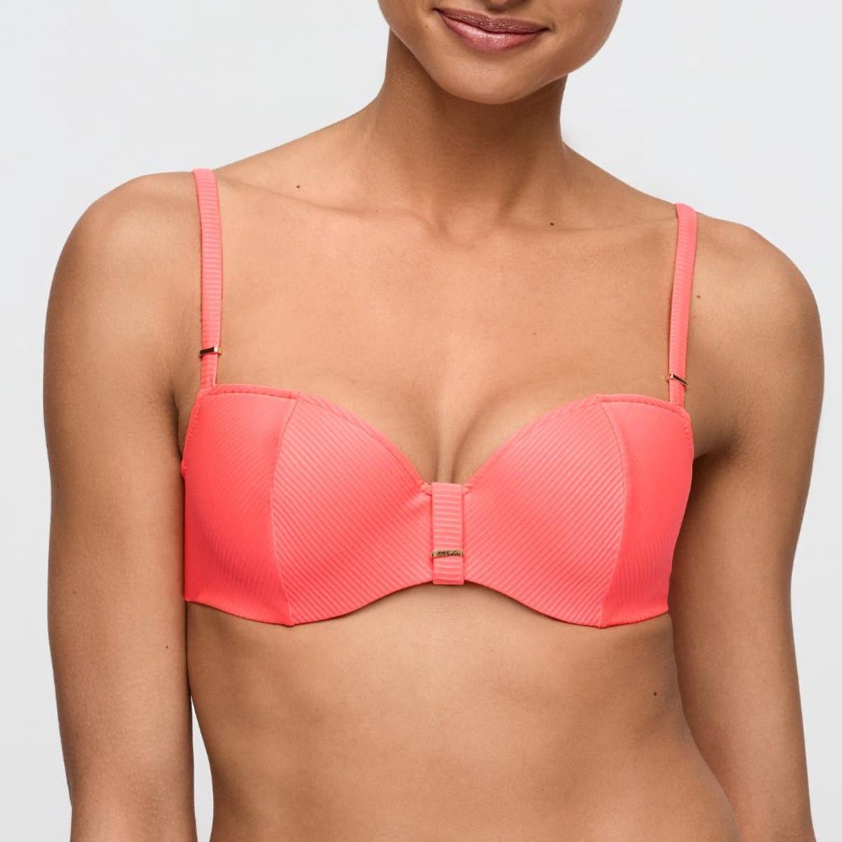 Marie Jo Swim Cassie Voorgevormde Balconette Bikini Top 1008319 Neon Fiesta - maat EU 75E / FR 90E