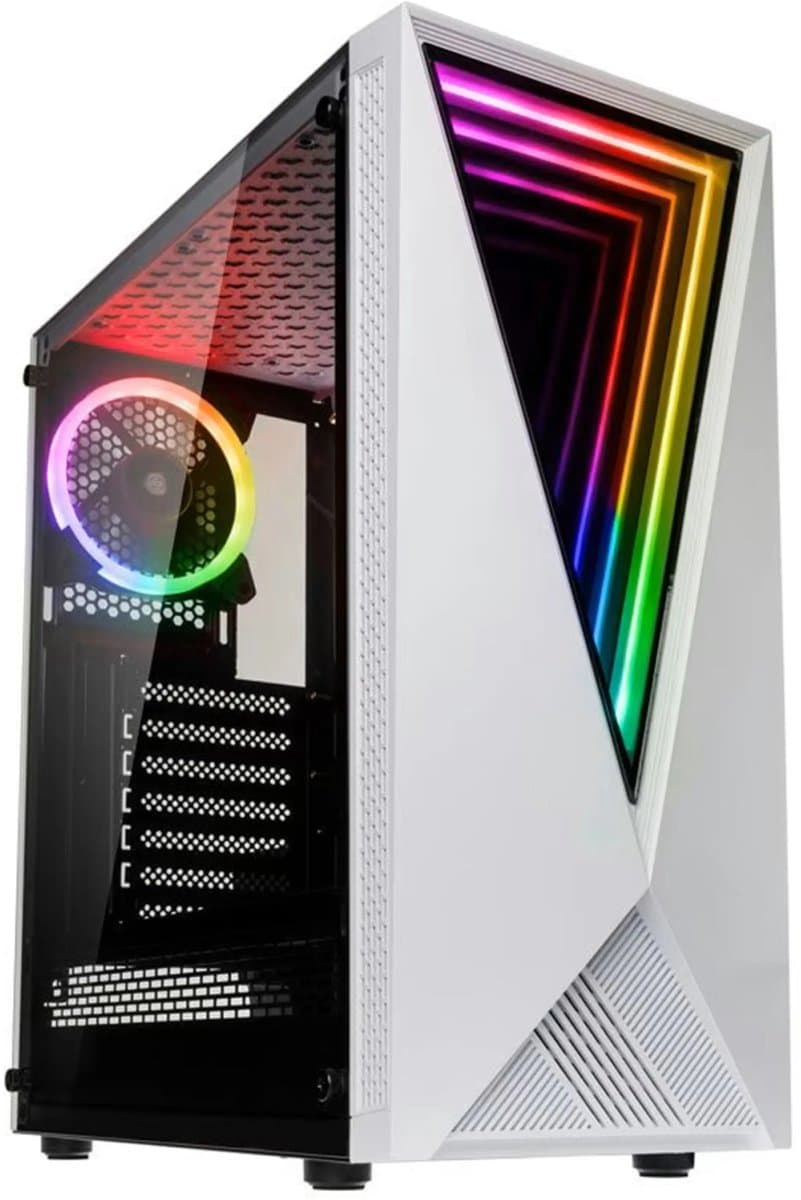 peta GamePC VOID wit RGB - AMD Ryzen 7 5700G - 16GB - 4.0TB SSD - Nvidia GeForce RTX3060 12GB DDR6 HDMI + DP - WiFi - Windows 11 Pro