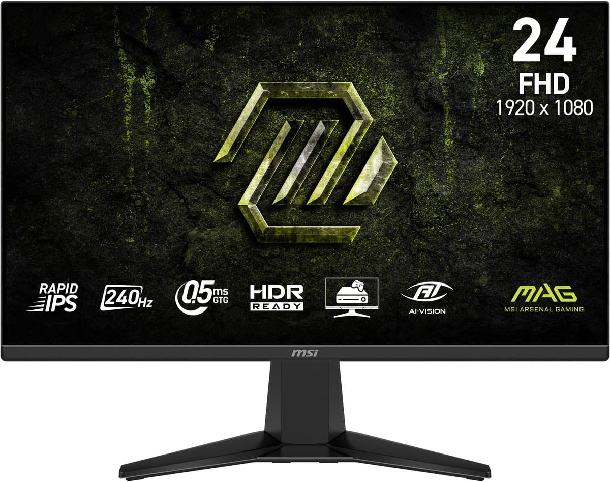 MSI MAG 245F X24 computer monitor 60,5 cm (23.8") 1920 x 1080 Pixels Full HD LCD Zwart