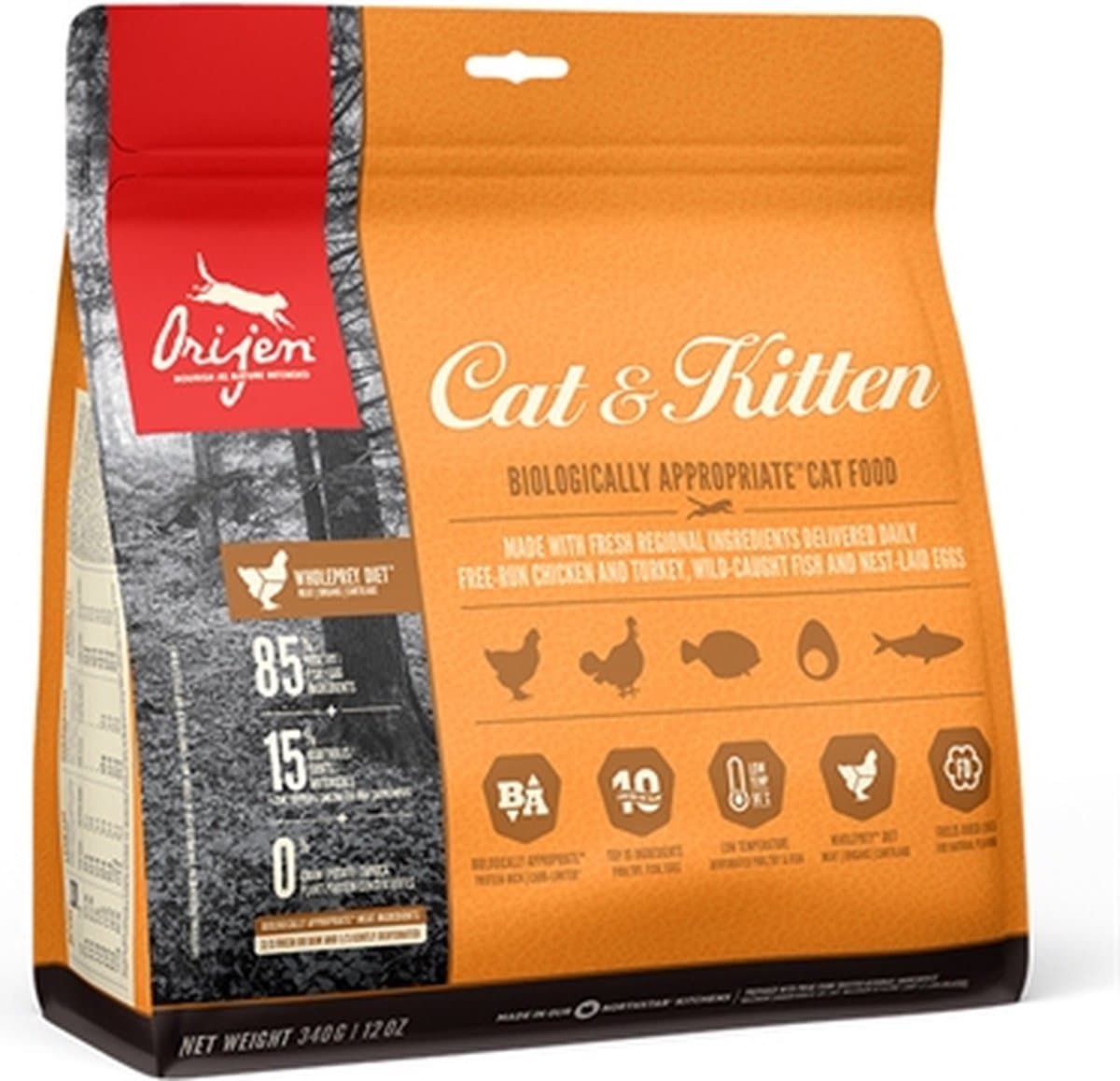ORIJEN WHOLE PREY CAT KITTEN 340GR