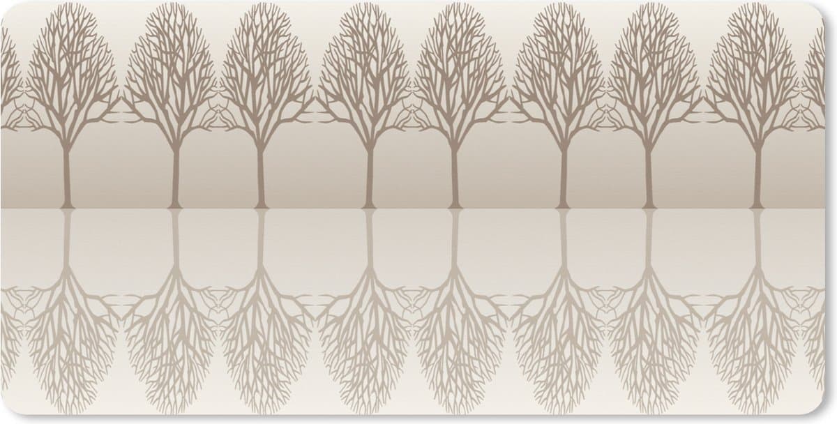Muismat XXL 80x40 cm - Bureau onderlegger - Bureau mat Design - Bomen - Bos - Bureaumat - Gaming mousepad xl - Bureaulegger groot - Computer deskmat