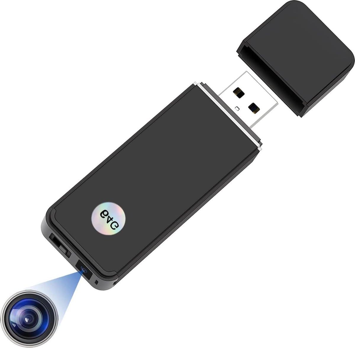 Spy Camera - Bewakingscamera - Spycam Mini-spionagecamera 1080p verborgen stijl U-schijf 64 GB met bewegingsdetectie draagbaar geschikt voor video-opname op kantoor klaslokaal vergadering