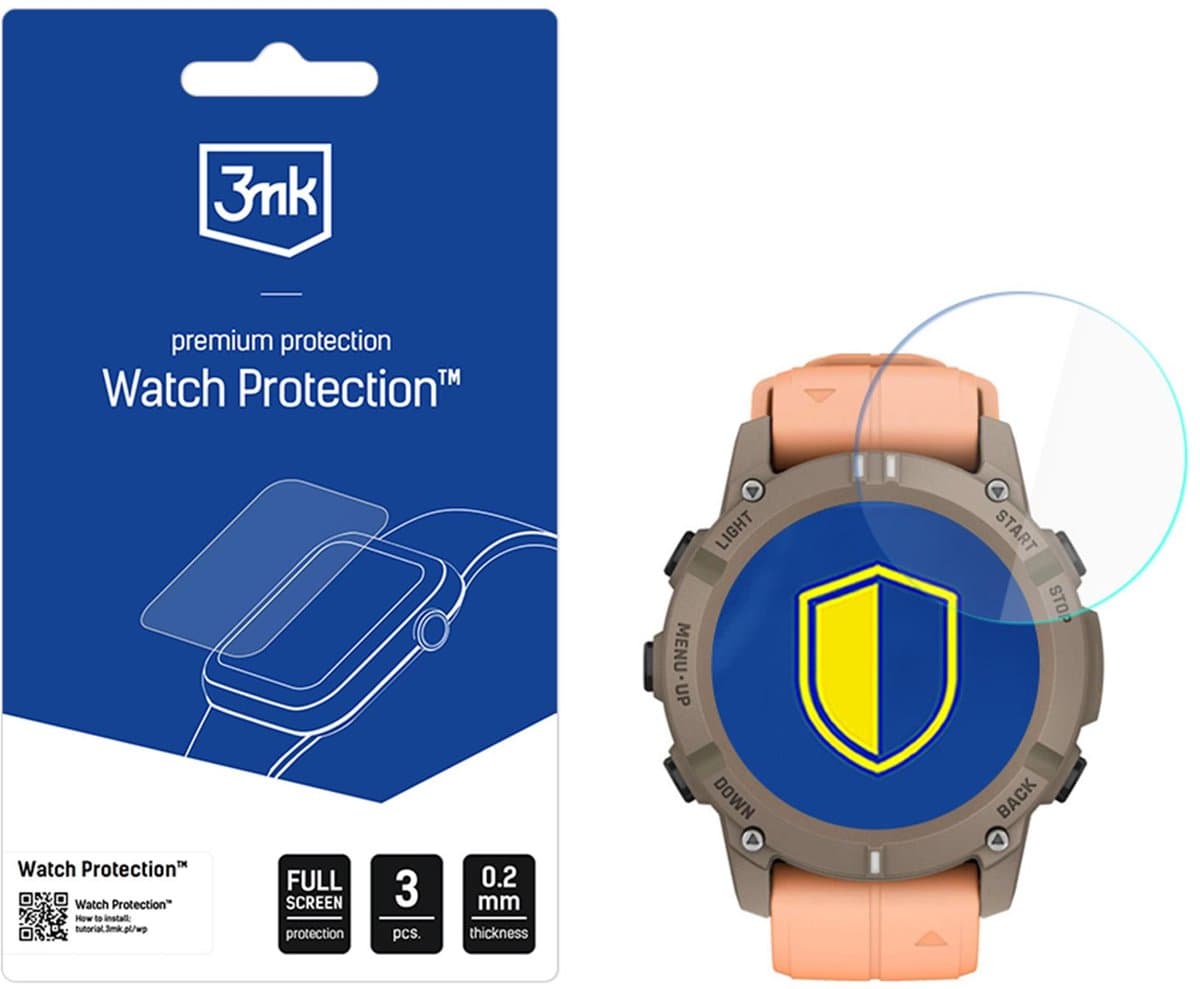 3Mk Flexibele Glasbescherming Voor Garmin Descent G2 Horloge Met Schermbescherming