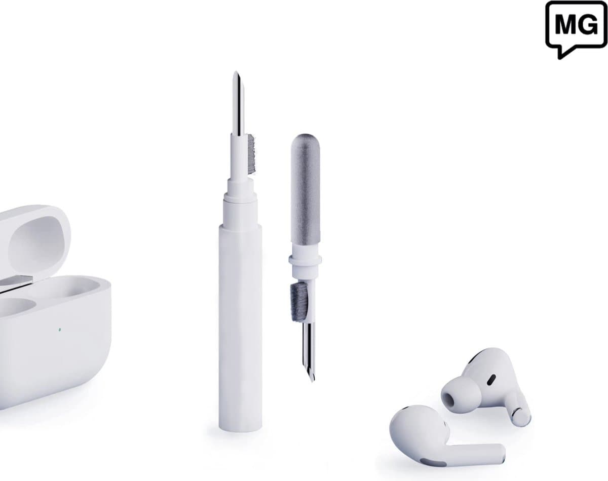2 STUKS MULTIGADGETS® Airpods cleaning pen - Airpods cleaning kit - Airpods schoonmaakset & cleaner