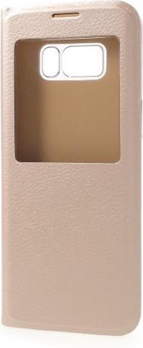 Samsung Galaxy S8 Plus goud view cover agenda hoesje