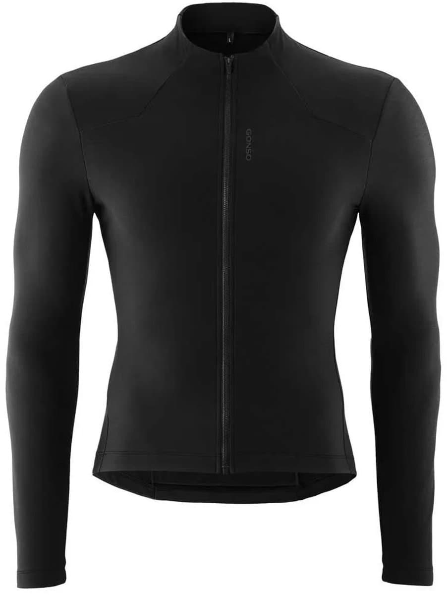 Gonso Sitivo Thermal Korte Mouw Wielertrui Zwart S Man