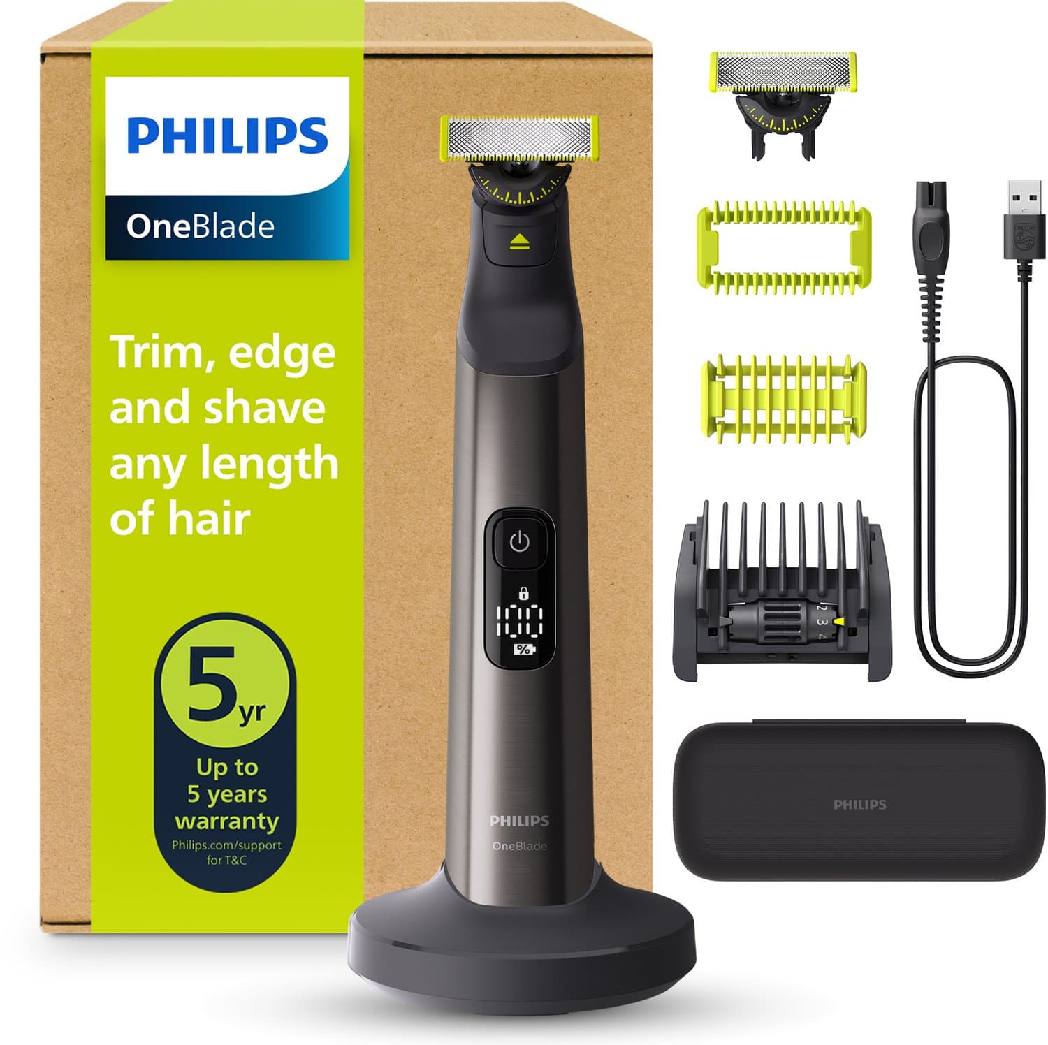 Philips OneBlade Pro 360 QP6652/30 Face & Body Chroom
