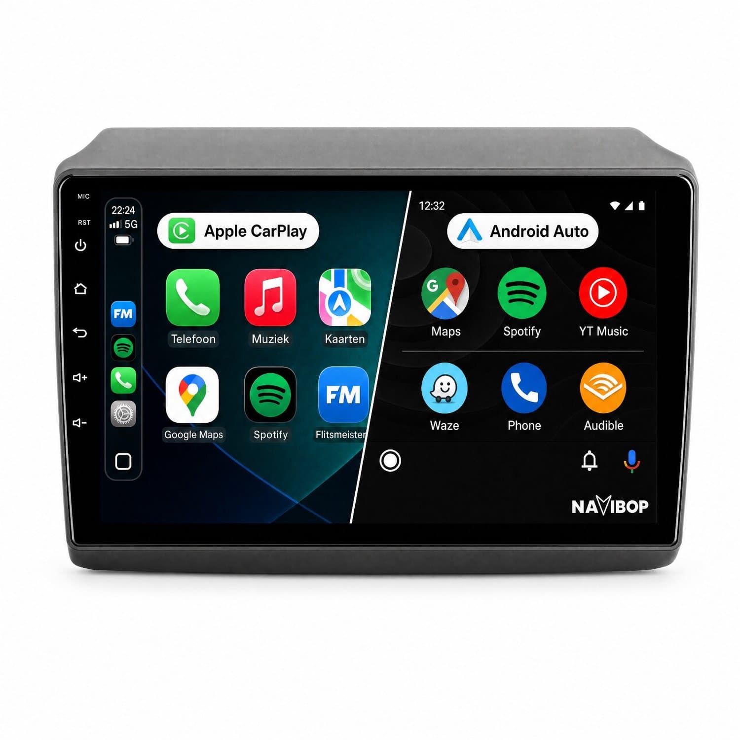 Navibop Autoradio geschikt voor Fiat Ducato 2006 t/m 2013 - Draadloos Apple CarPlay & Android Auto - 9 inch touchscreen - Android 15 - 4GB/64GB - Navigatie - Bluetooth - DAB+ ready - 2 din - 2006 2007 2008 2009 2010 2011 2012 2013