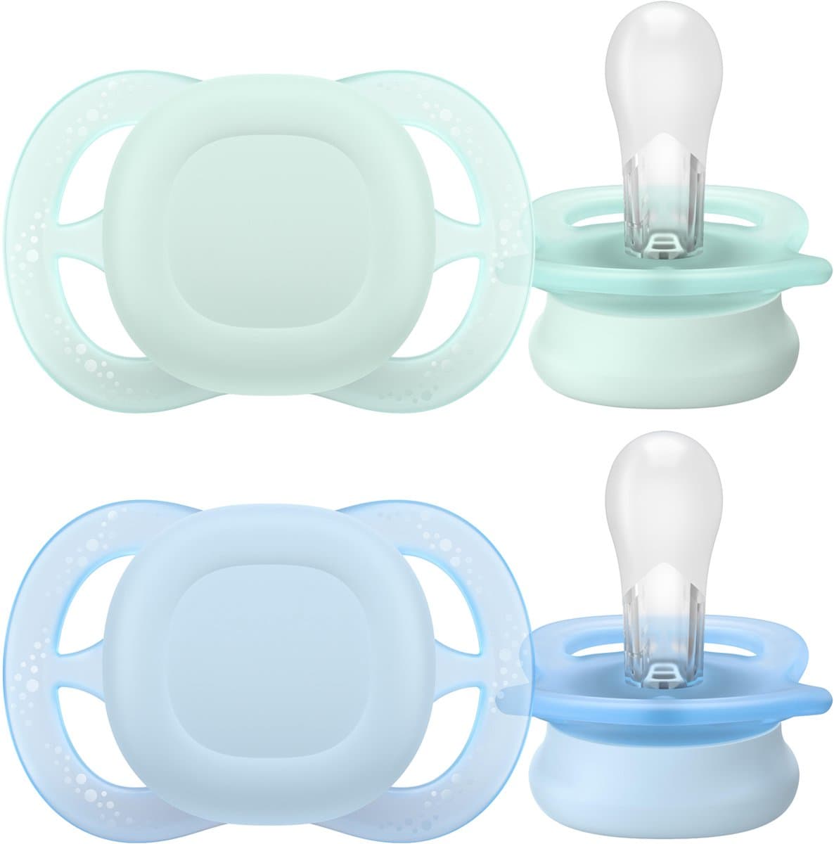 Philips Avent Ultra Start – BPA-vrije siliconen fopspeen (0-6 mnd) – Symmetrisch ontwerp – 2 stuks - SCF075/12