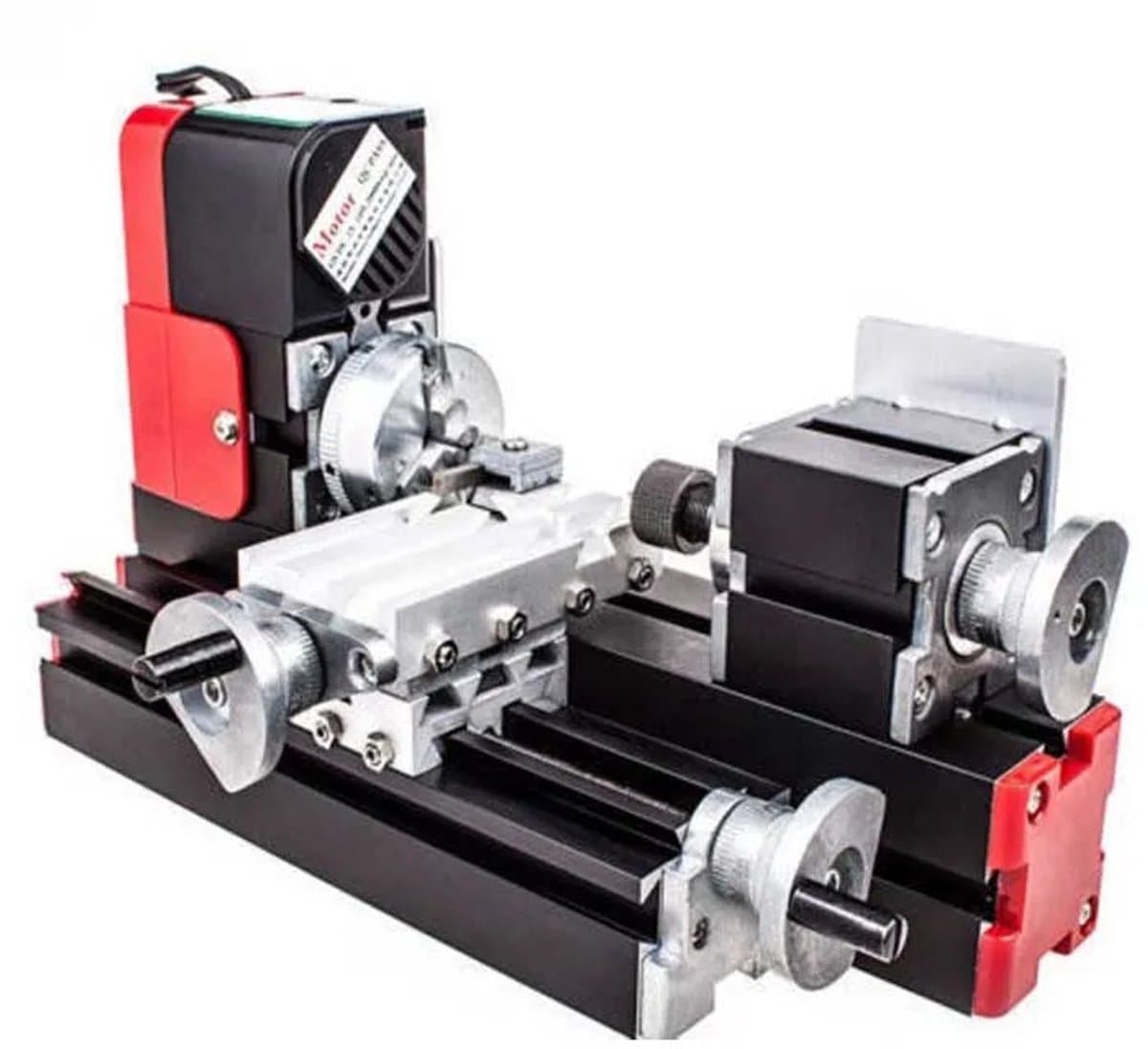 Nyoz mini houtdraaibank - Draaibank - Houtbewerking gereedschap - 24W - 20.000 tpm - 12V - Tot 135 mm - Ø45 mm - Multifunctioneel