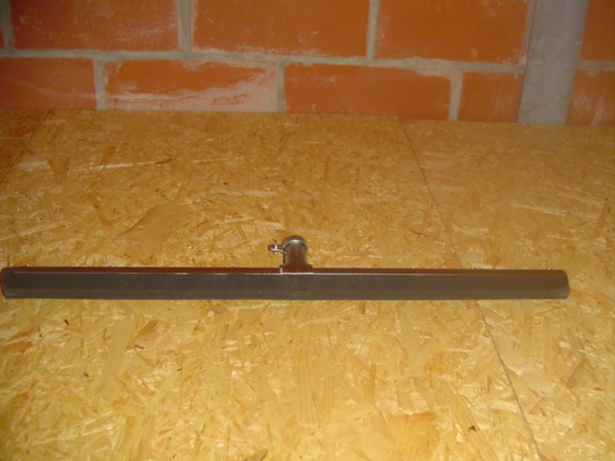 vloerwisser metaal 60 cm met zwarte mousse