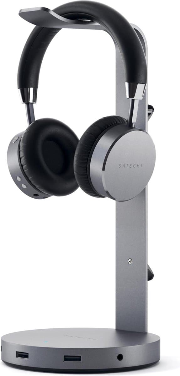 Satechi Aluminum Hoofdtelefoon standaard &  Hub - Space Grey