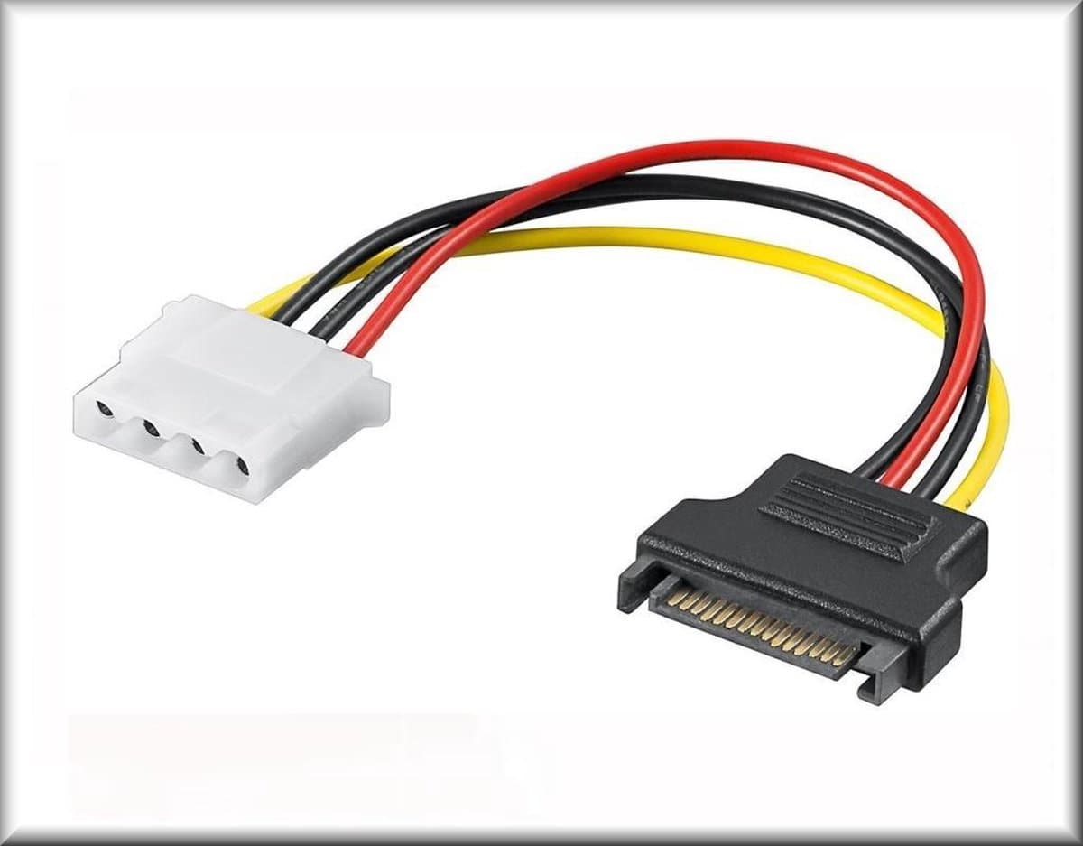 PremiumCord Power adaptor SATA male - Molex 5.25" Female 17cm
