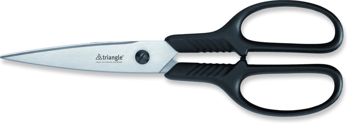 Triangle Professionele Keukenschaar 24 cm – RVS met Microvertanding – Uitneembaar voor Eenvoudige Reiniging