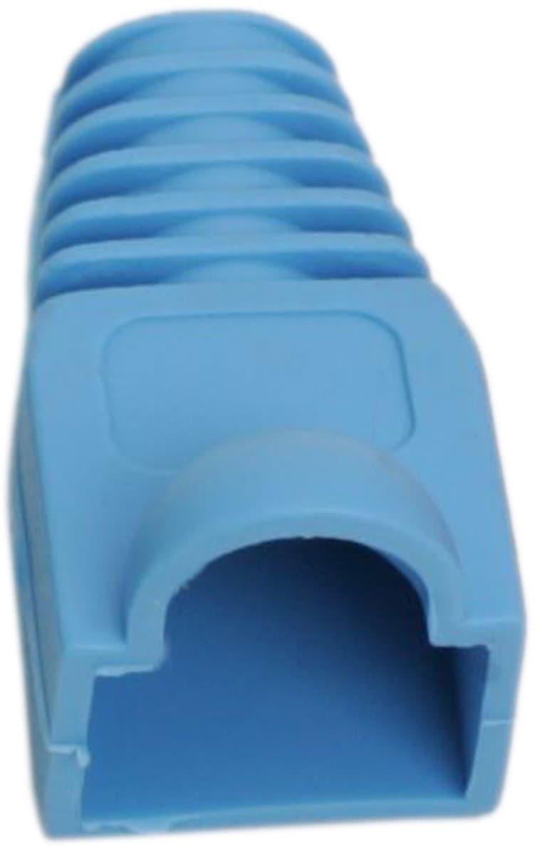 100x RJ45 Snagless Trekontlasting Blauw – Kabelbescherming voor Cat5 / Cat5e / Cat6 UTP – Netwerkkabel Boot - 100 Stuks [05230KE]