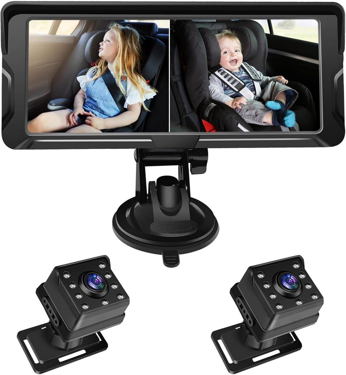 Baby Auto Monitor met Camera en 6,8 Inch HD-Scherm