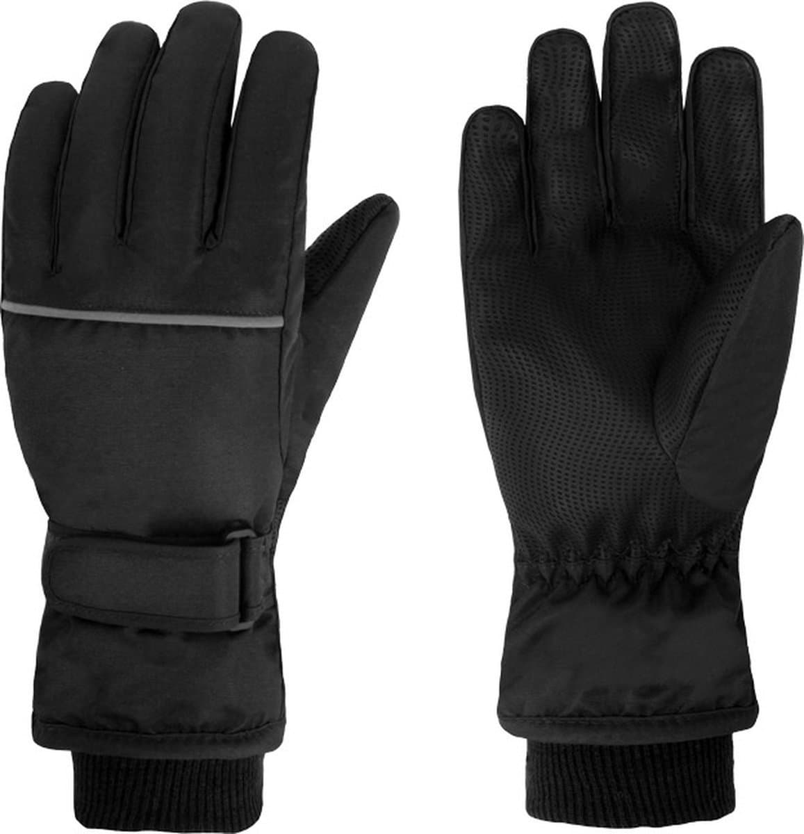 Winterhandschoenen voor kinderen（Kleur: Zwart + maat :XL）, warme skihandschoenen, waterdicht en winddicht, verdikt, wintertijd, handschoenen, geschikt voor jongens en meisjes（ 10-12 jaar）