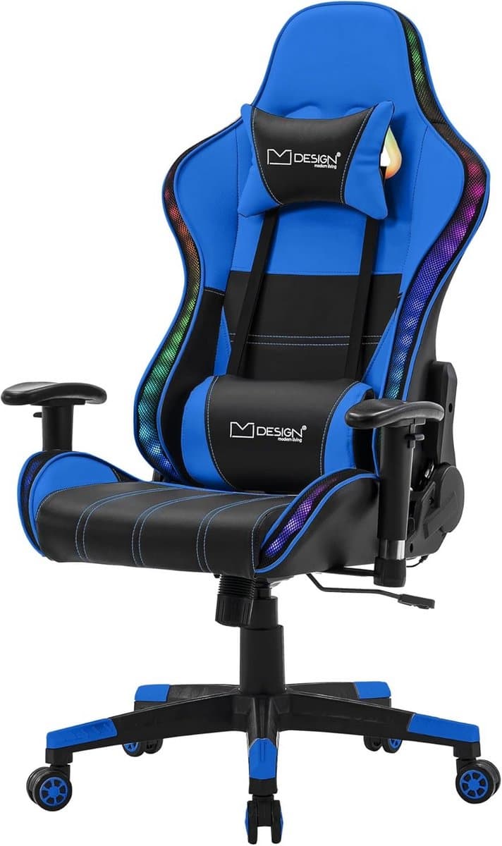 Ergonomische Gaming Stoel met RGB Verlichting en Bluetooth Speakers
