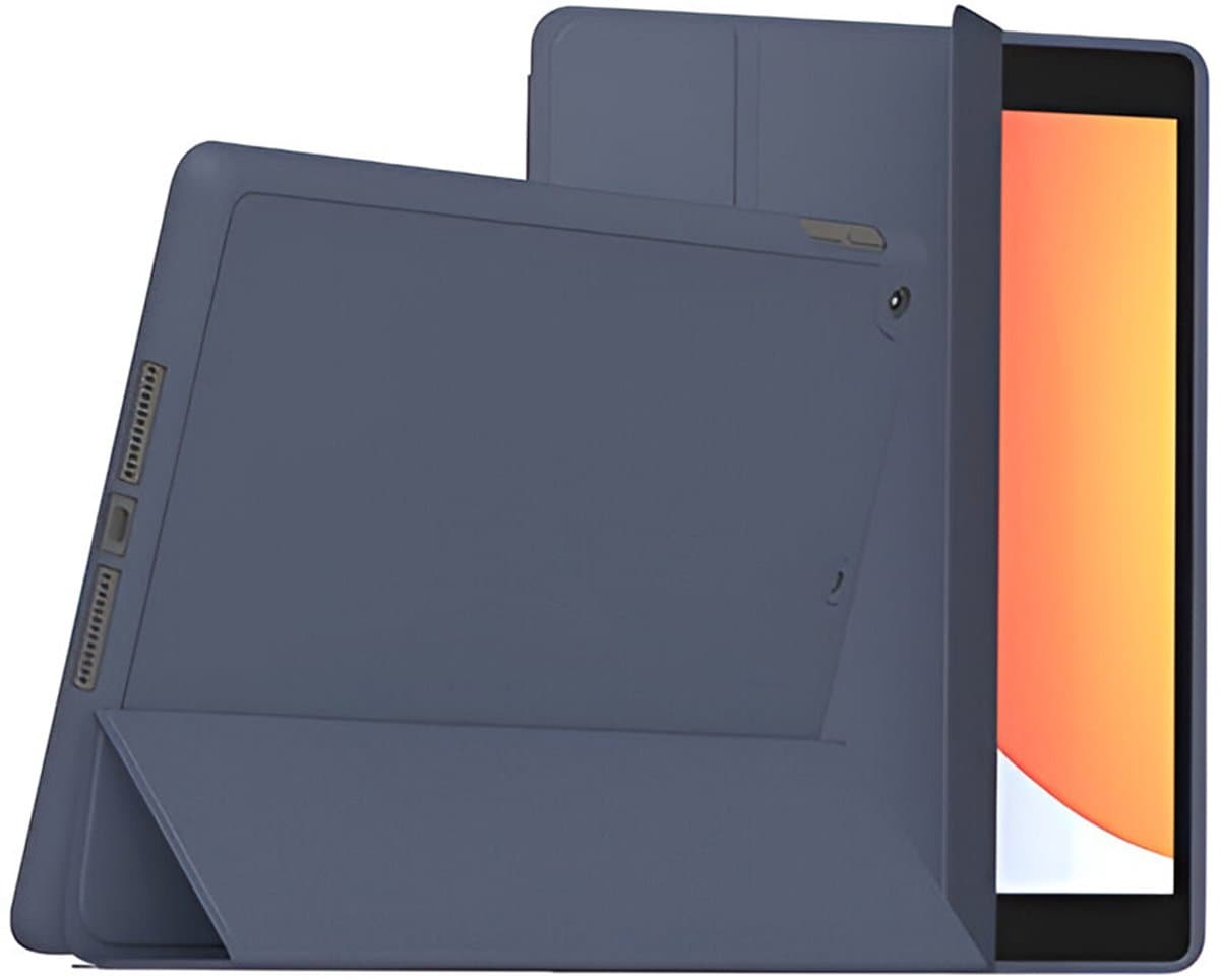 MYWAY, Hoes Geschikt voor Apple iPad Air 11 M2-M3 / Air 10.9 SlimSkin Model met Stylus Houder, Blauw