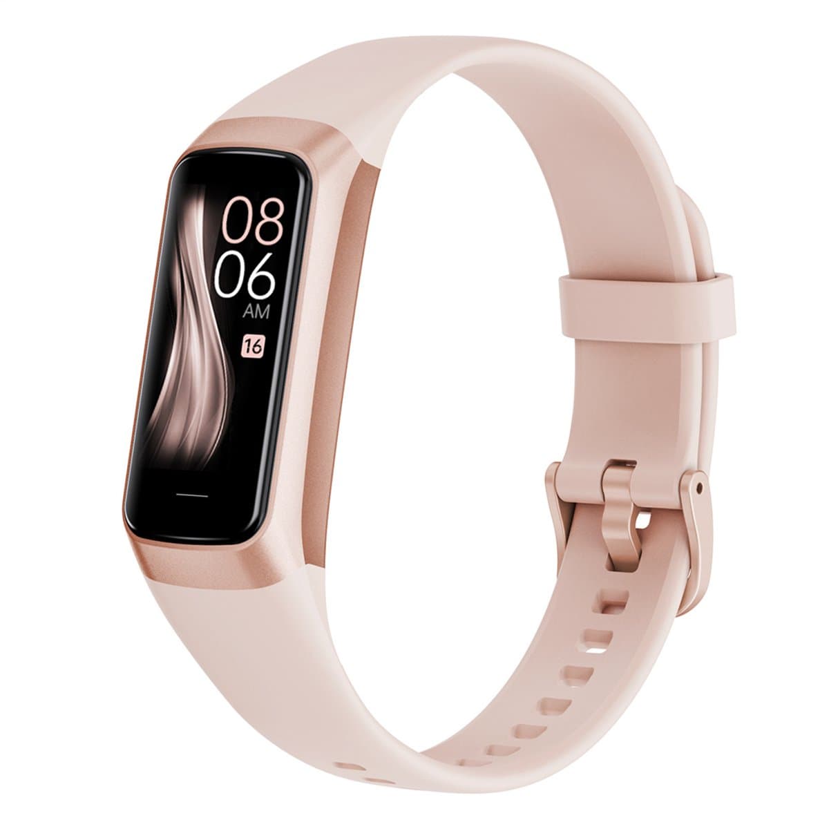 Evy24 Activity Tracker Amoled - Stappenteller - Bloedruk - Hartslagmeter - Slaapmonitor - Saturatiemeter – Sporthorloge - Smartwatch - Activity Tracker - Rosé