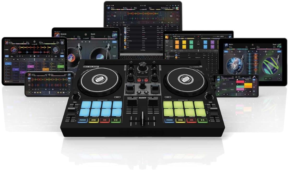 Quvo® DJ Controller - DJ - Controller - Zwart - ‎22cm x 33cm x 5cm