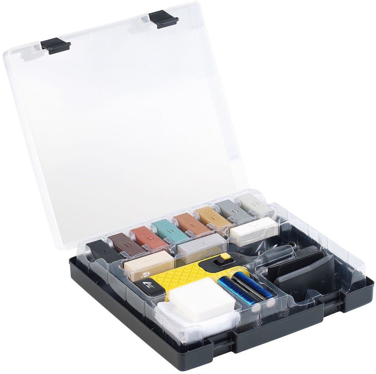 Ynkkvre - reparatieset - laminaatvloer reparatie kit met 11 wasblokjes – geschikt voor laminaatvloeren, werkbladen, kasten en meubels