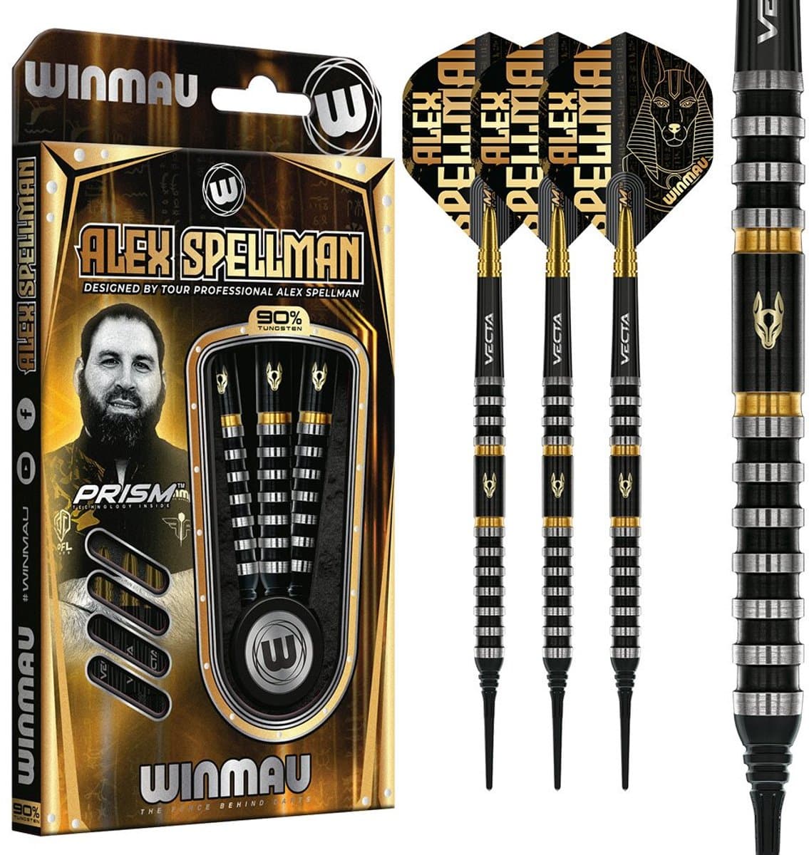 Winmau Alex Spellman 90% - Soft Tip Darts