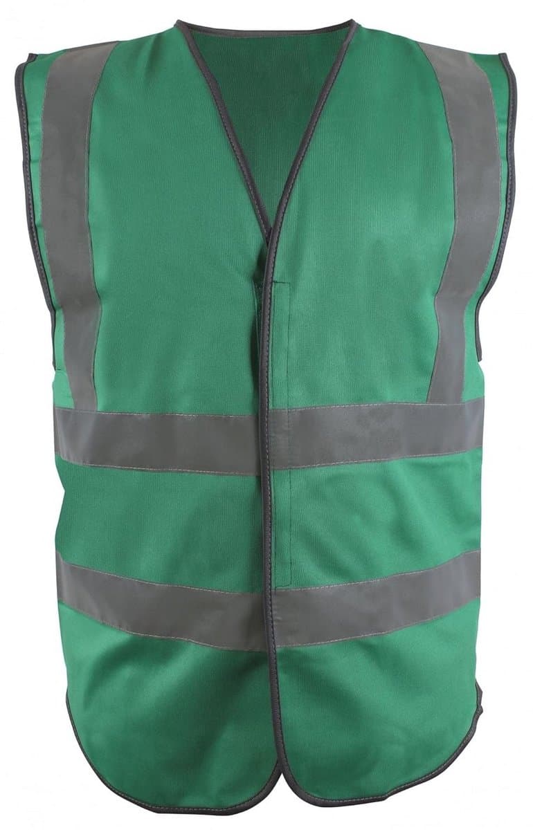 Hi-Vis Groen Mouwloos Vest - XL