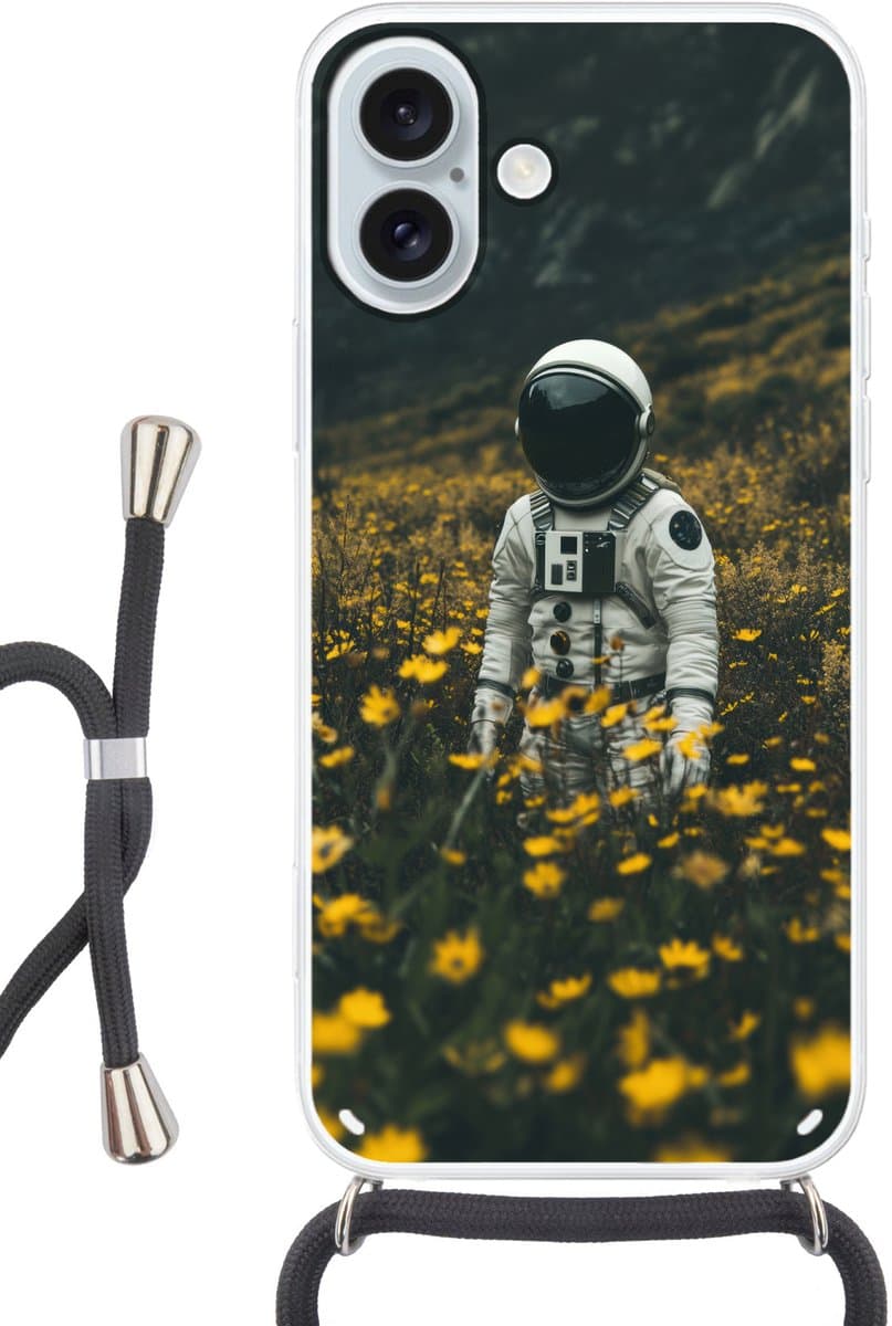 Astronaut - Bloemen - Veld - Geel