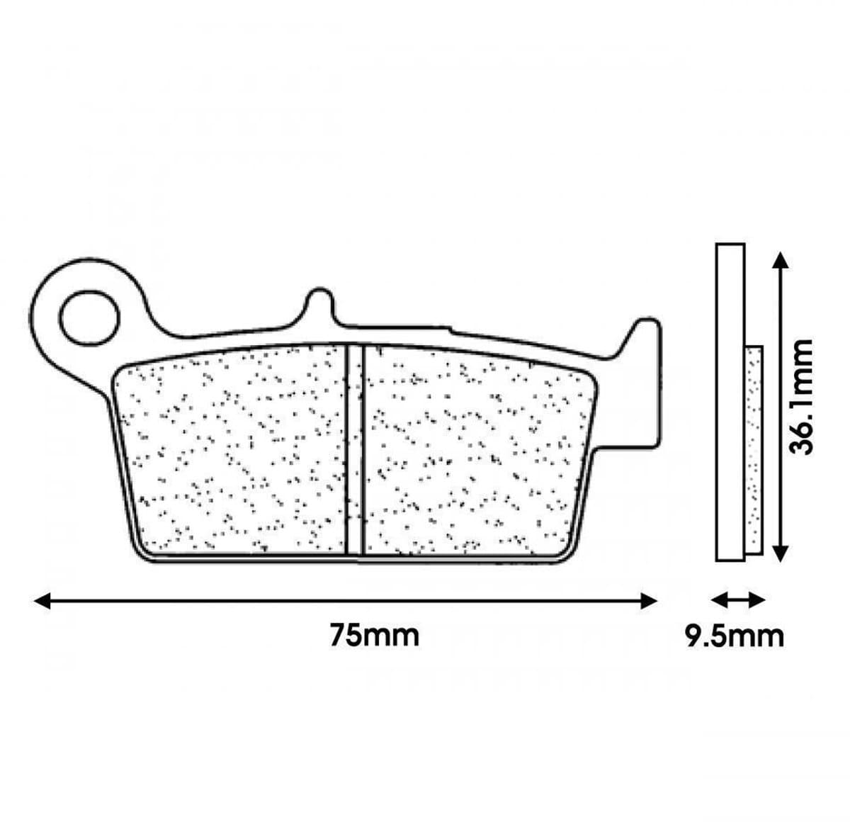 Plaquette de frein Bestop pour Moto Yamaha 250 YZ 1998 à 2002 Neuf