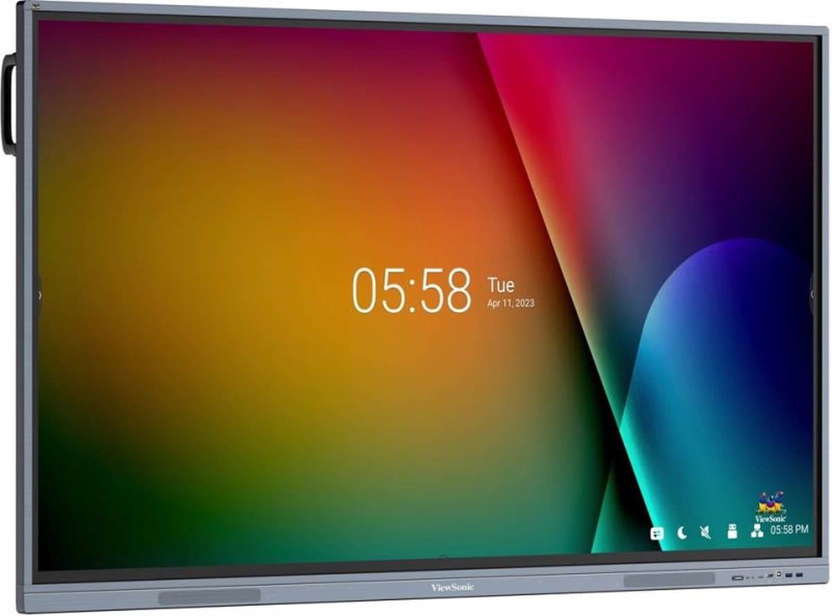 Viewsonic IFP8633-G beeldkrant Interactief flatscreen 2,18 m (86") LED Wifi 450 cd/m² 4K Ultra HD Zwart Touchscreen Type processor Android 11