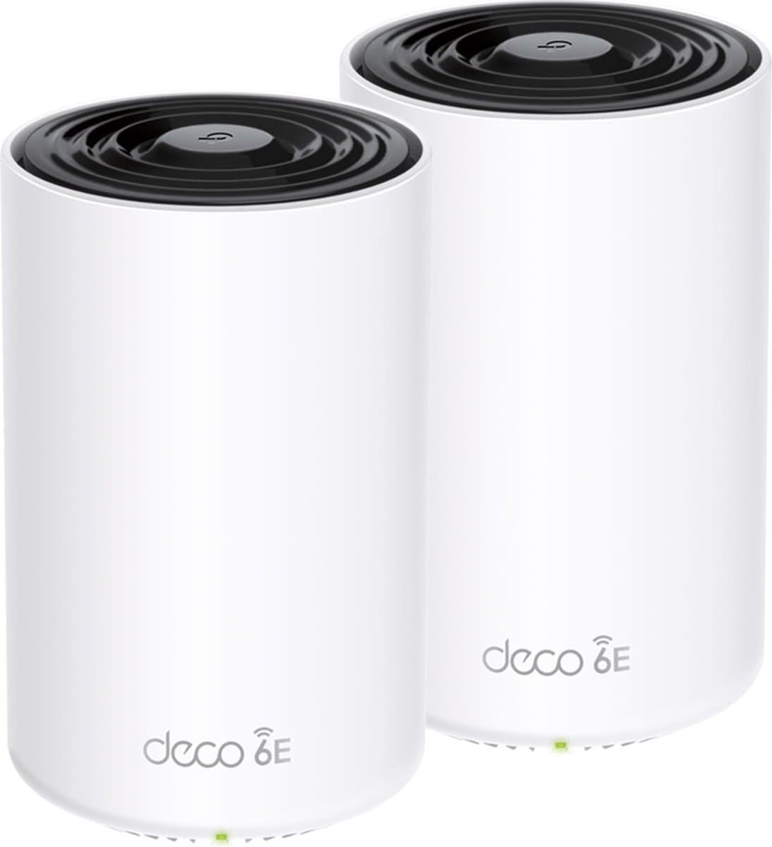 TP-Link Deco XE75 - Mesh WiFi - WiFi Versterker - Wifi 6E - 5400 Mbps - 2-Pack