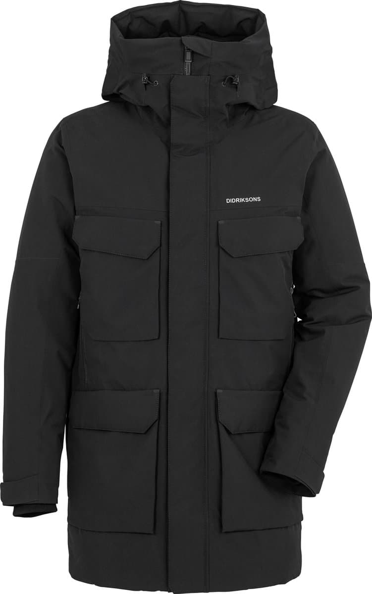 Didriksons DREW USX PARKA 8 Heren Outdoorjas - Black