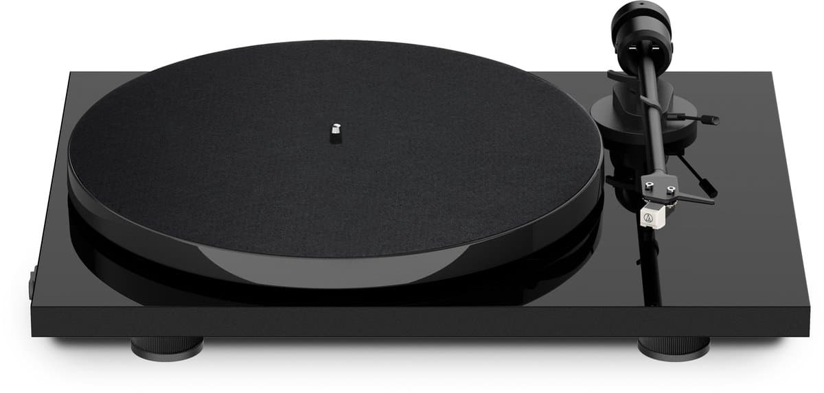 Pro-Ject E1 Phono AT3600L Platenspeler Voorversterkt - Hoogwaardig Geluid - Direct Speelklaar - Naadloze Streaming - Zwart