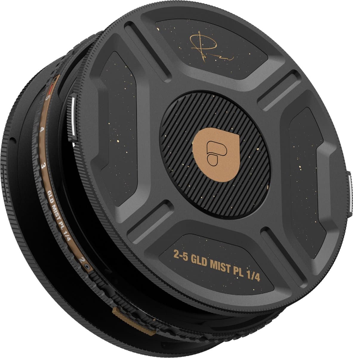 PolarPro - Chroma VND/PL - McKinnon Series - 2-5 stops - Camerafiler - Helix Maglock (Enkel De Filter) - Gold Mist