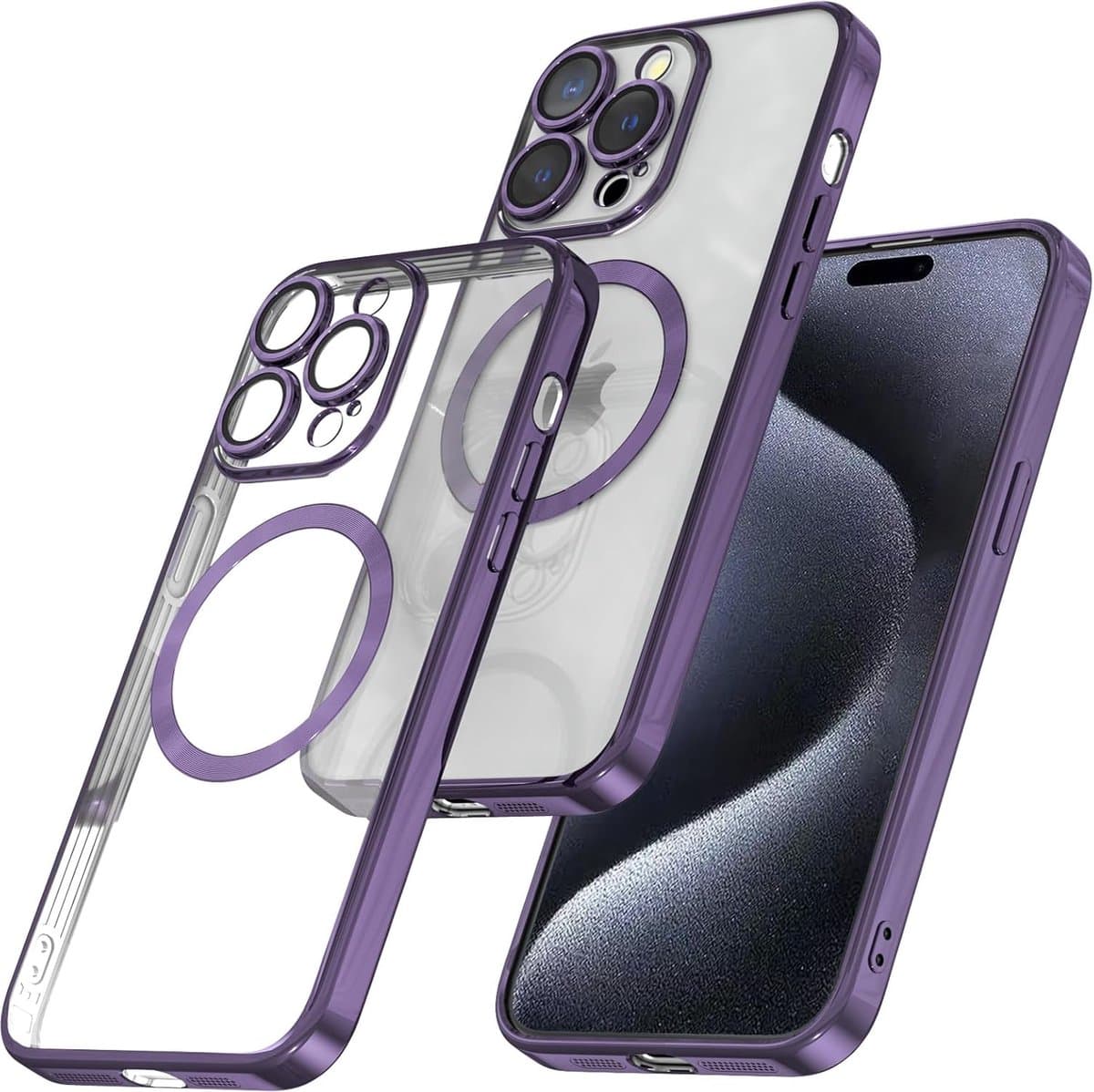 BixB hoesje geschikt voor iPhone 15 Pro MagSafe siliconen Backcover - Pars
