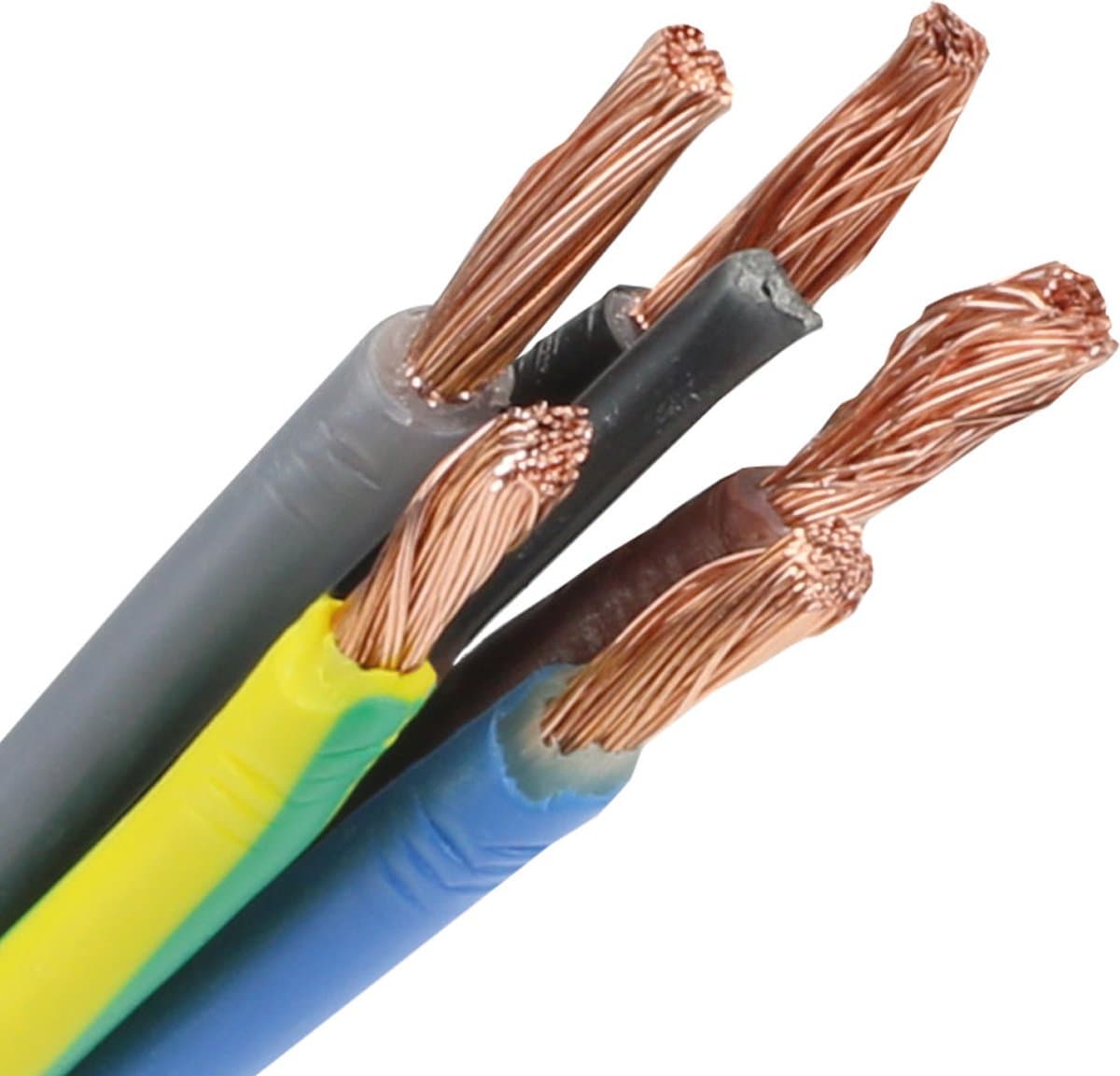 Dynamic pur kabel H07BQ-F 5x6mm2 geel per rol 100 meter