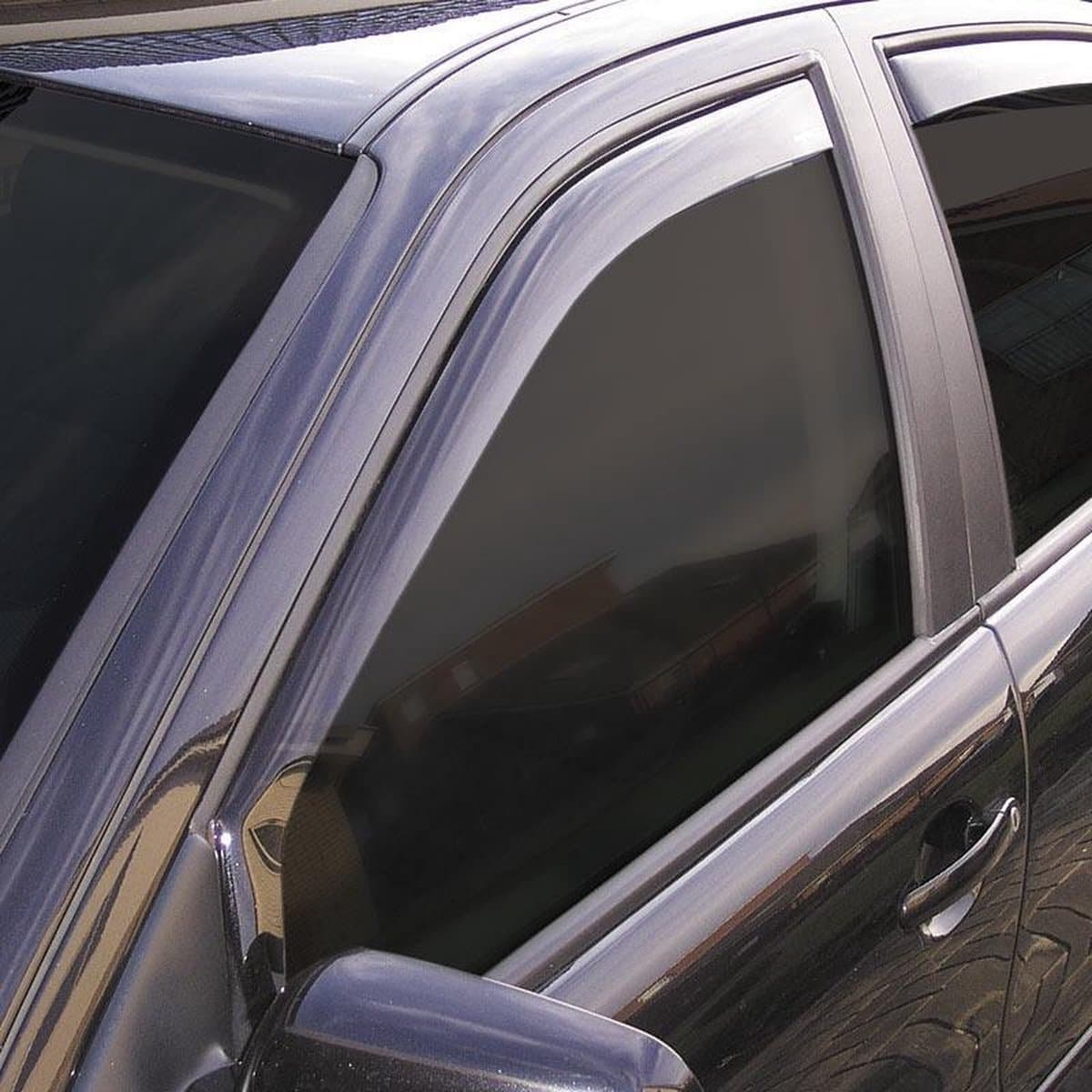 ClimAir Zijwindschermen Dark passend voor Mitsubishi Pajero V80 5-deurs 2007-