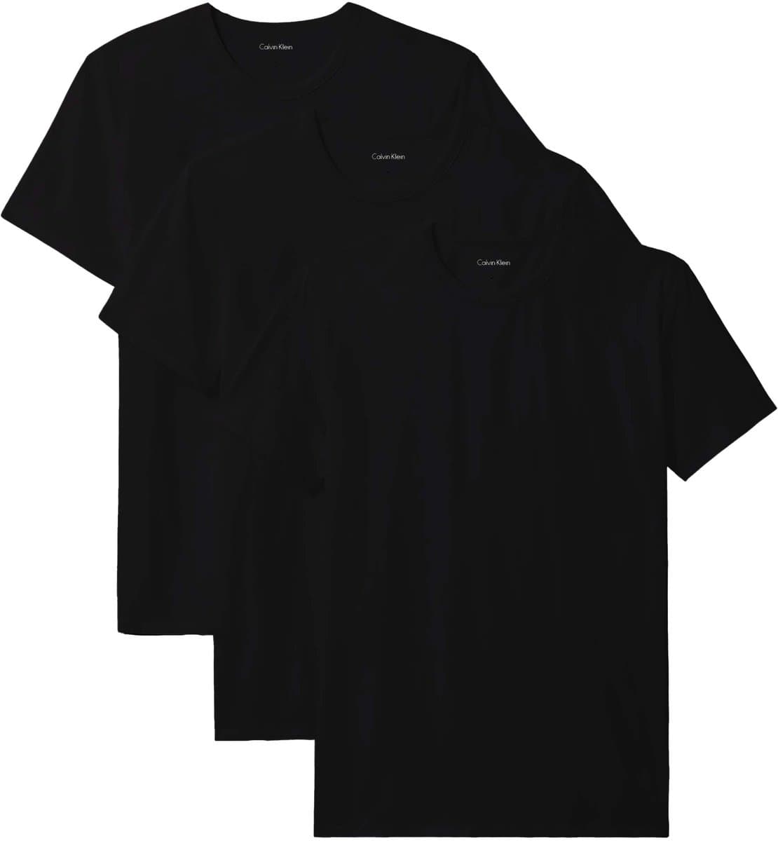 Calvin Klein UB1 T-shirt met ronde hals voor heren, zwart, XL (3 stuks)