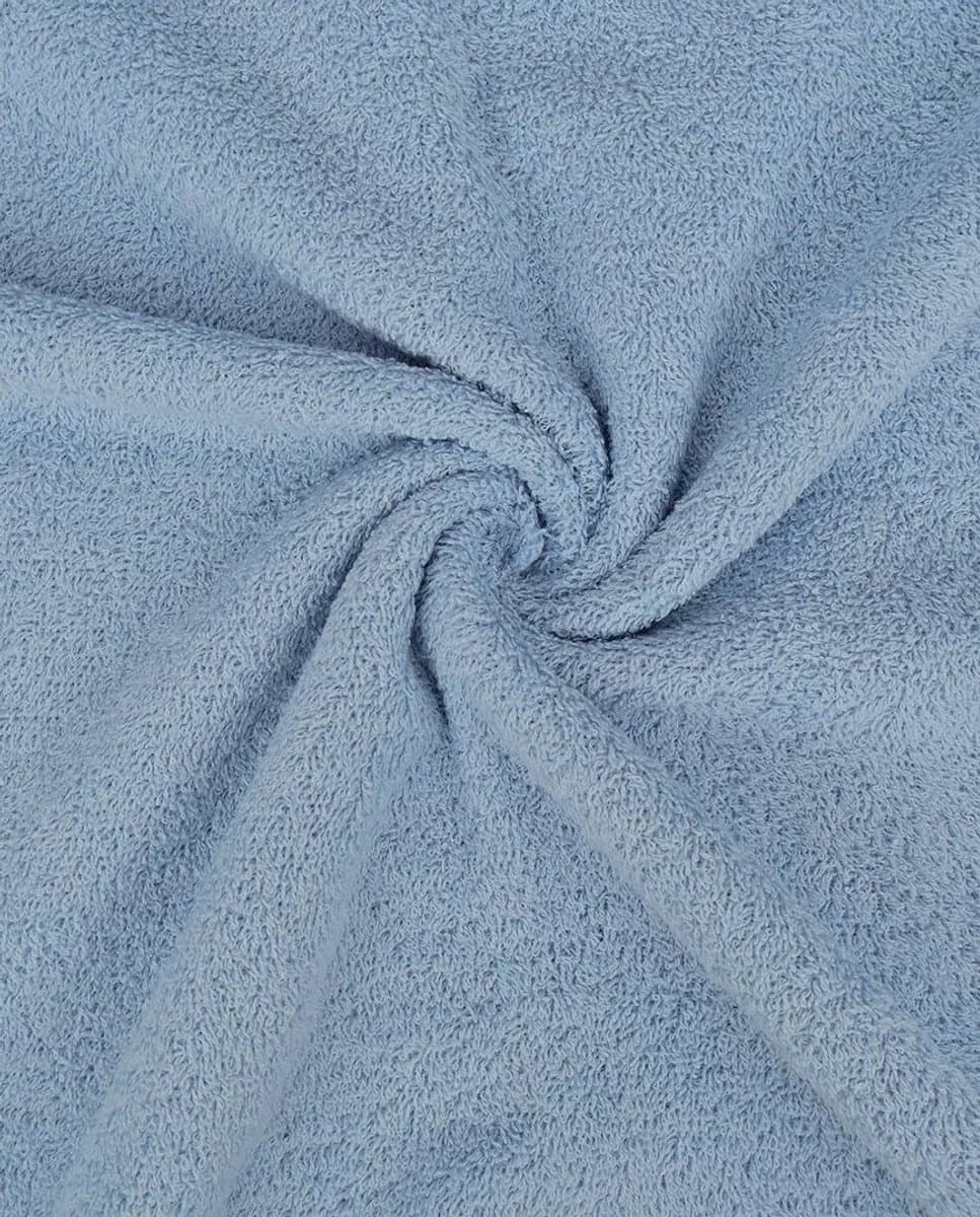 Badstof Katoen Uni – Jeans Blauw – 350 g/m² – 94% Katoen / 6% Polyester – 150 cm Breed – Per Meter