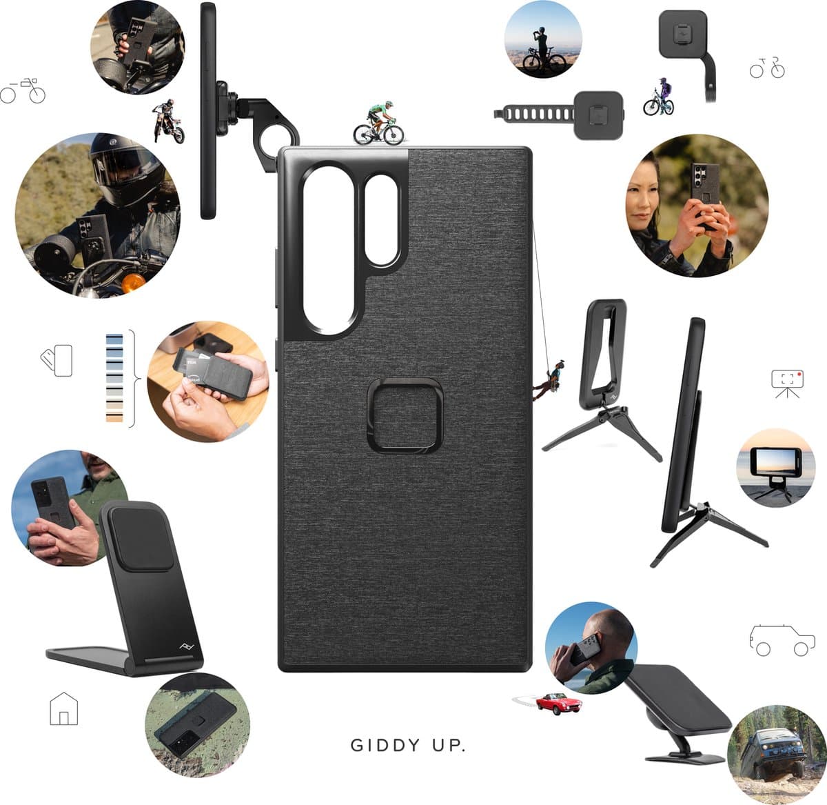 Peak Design - Mobile Everyday Fabric Case Samsung Galaxy S24 Ultra Charcoal