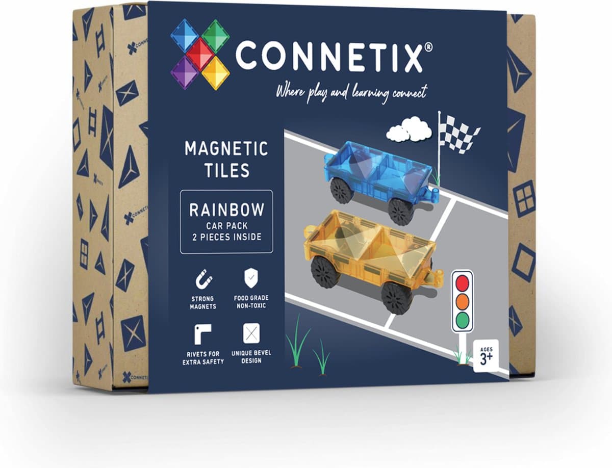 Connetix - Regenboog Auto Pakket 2 Stuks - (CT-R-00002-CA)