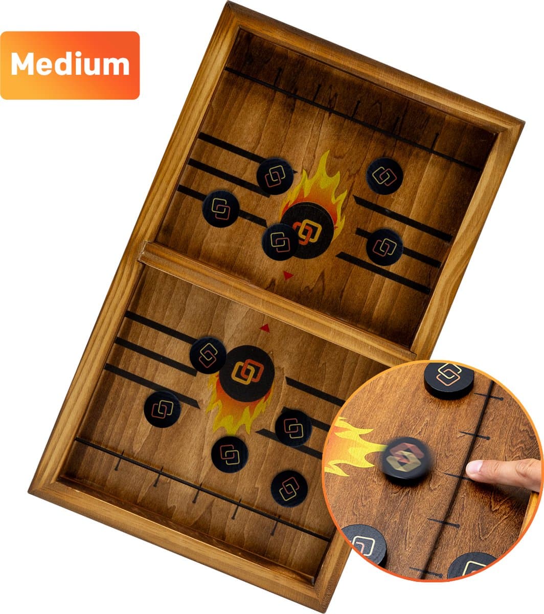 Slingpuck Game - Super Winner - Speelgoed 6 jaar - Schoencadeau - Kado - Cadeau - Slingshot - Speelgoed 3 Jaar - Sling Puck - Bordspel - Sjoelbattle - Educatief Speelgoed - Tafelhockey - Speelgoed 7 Jaar - Kleine Cadeautjes - Spelletjes voor Kinderen