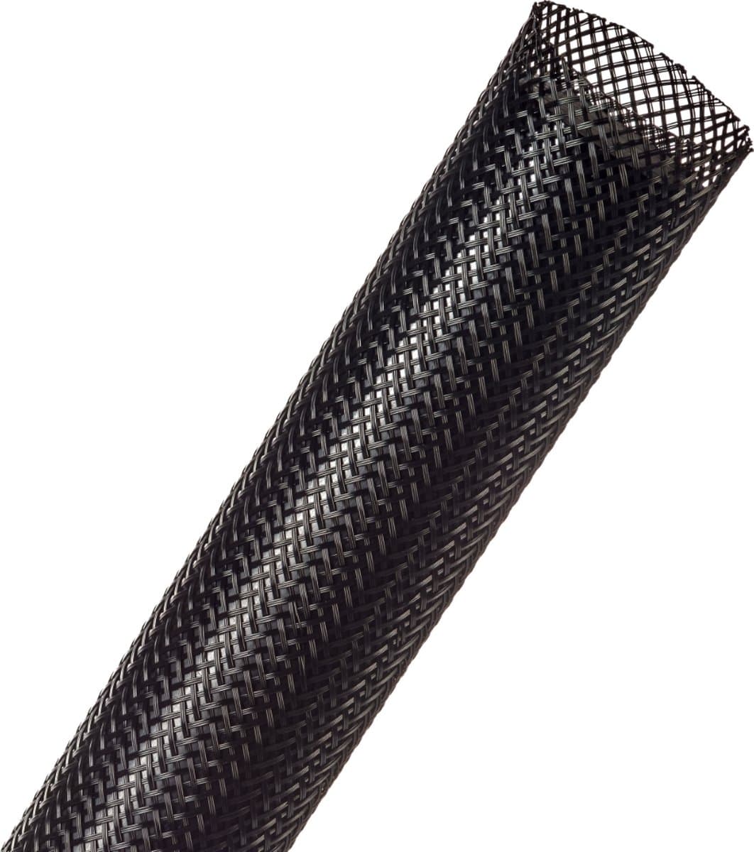 Techflex-PTN1.00BK/09-Kabelsok-Kabelsleeve-Kabelbeschermer-Kabel Management–Kabelkous-Kabelmantel - Maat: 15,9 mm – 41,3 mm-Kleur: Zwart-Lengte: 9 meter