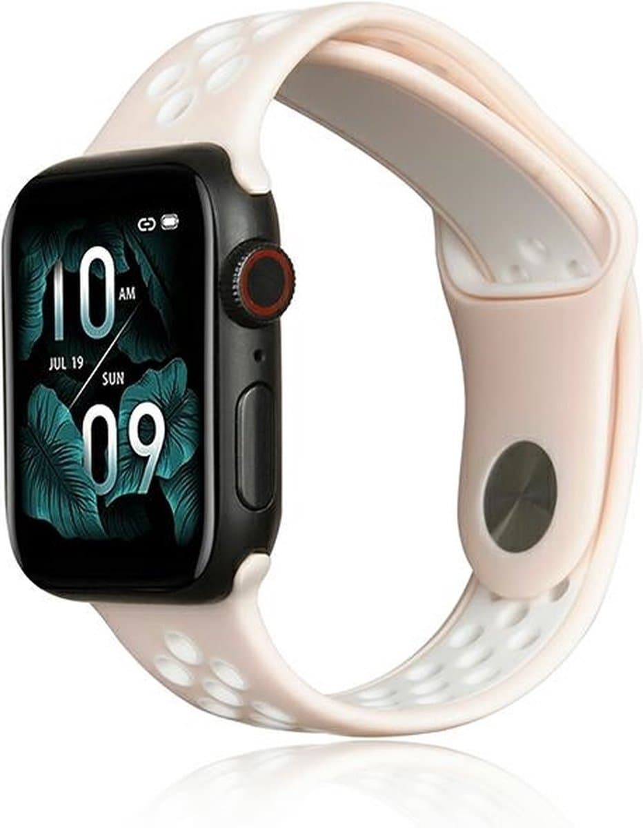 Beline Apple Watch Sport Siliconen band 38/40/41mm roze/roze