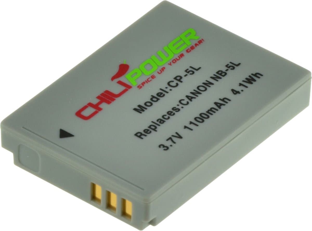 ChiliPower NB-5L accu voor Canon - 1100mAh