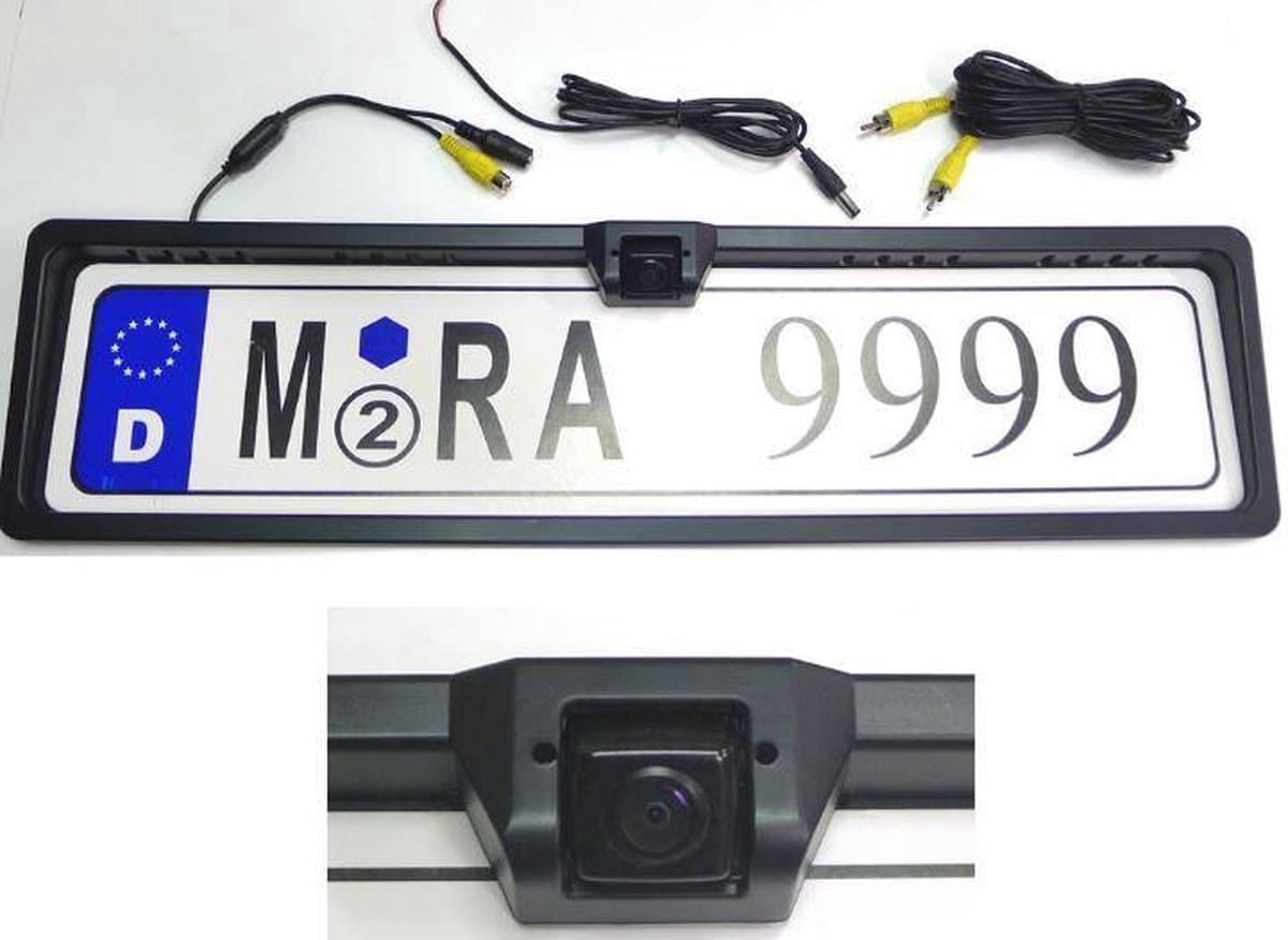 M-use Nummerplaathouder met camera - 1/4 CCD kleuren camera - universeel