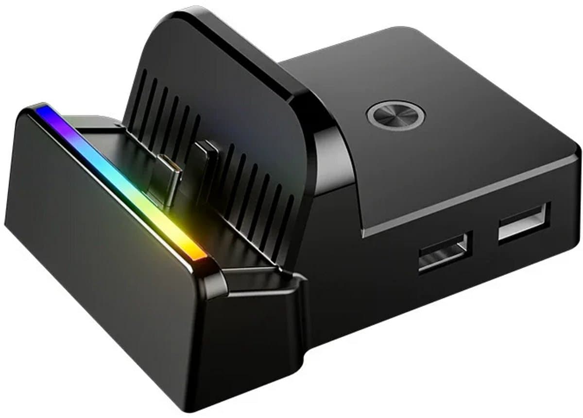 DrPhone SwitchBase Docking Station – Compatibel met Nintendo Switch2 – HDMI 4K 60Hz – USB-C PD – RGB